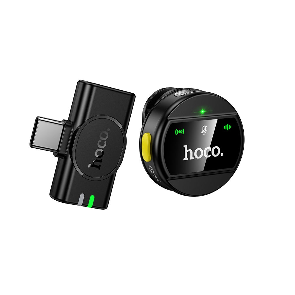 Microfono con Interfaz Tipo C Inalambrico Hoco L21 Negro
