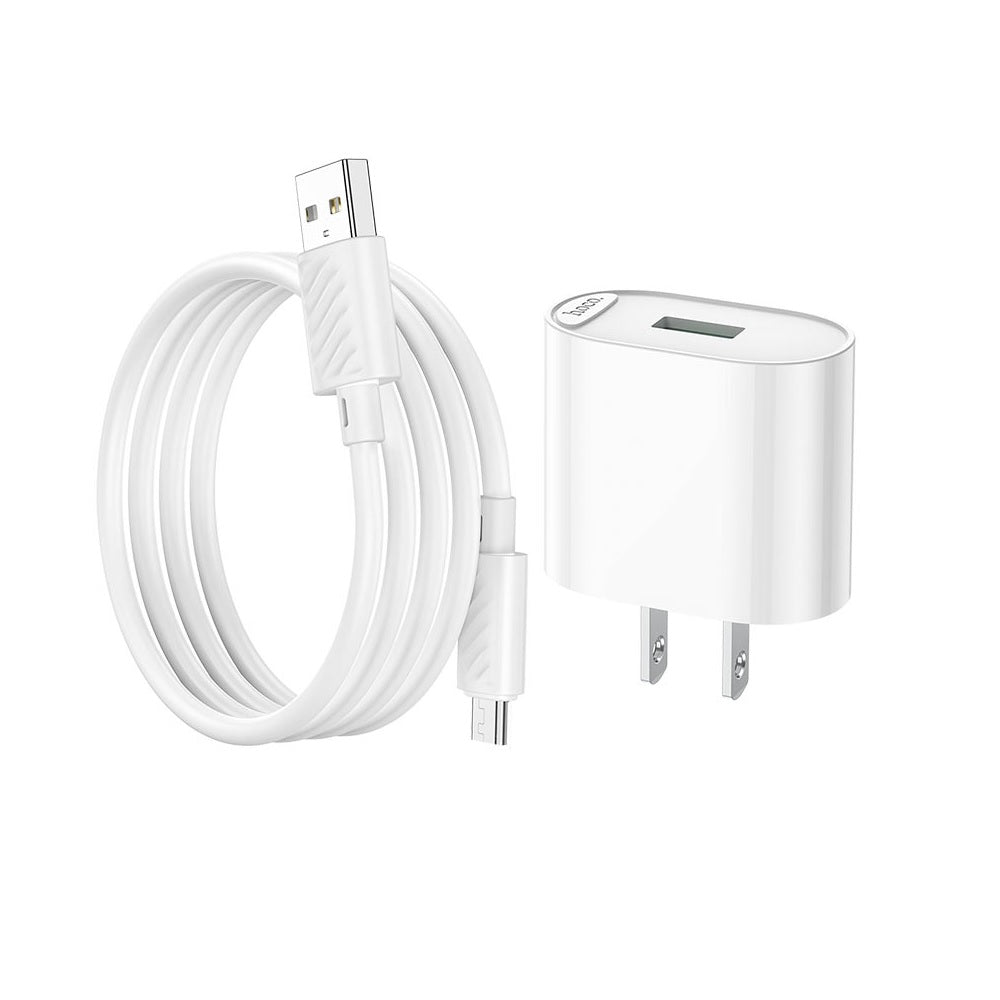Cargador Hoco C109 Tipo C Quick Charge 18W Blanco