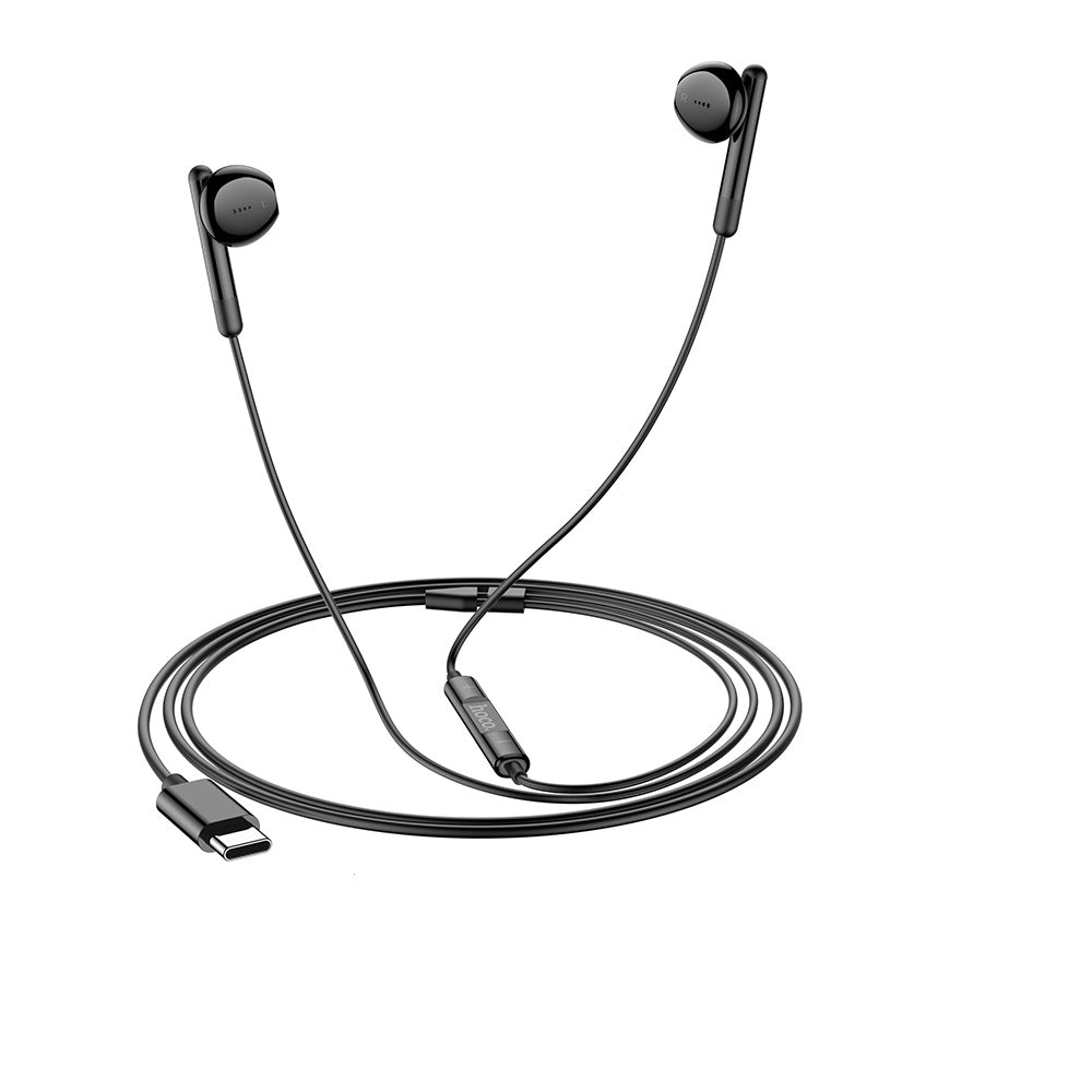 Audífono con Micrófono Hoco M93 Alámbrico Tipo C Negro