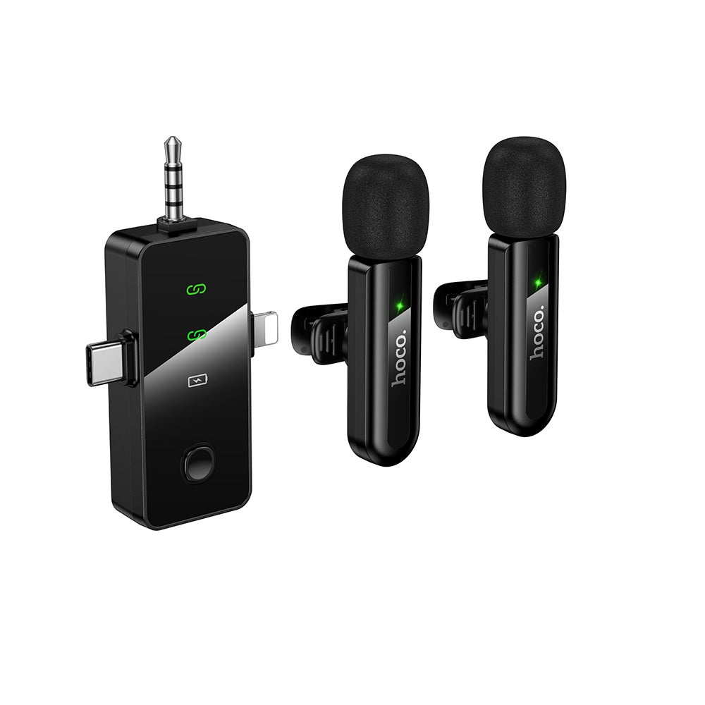 Microfono Inalambrico Solapa Doble Type C IP HOCO L20C