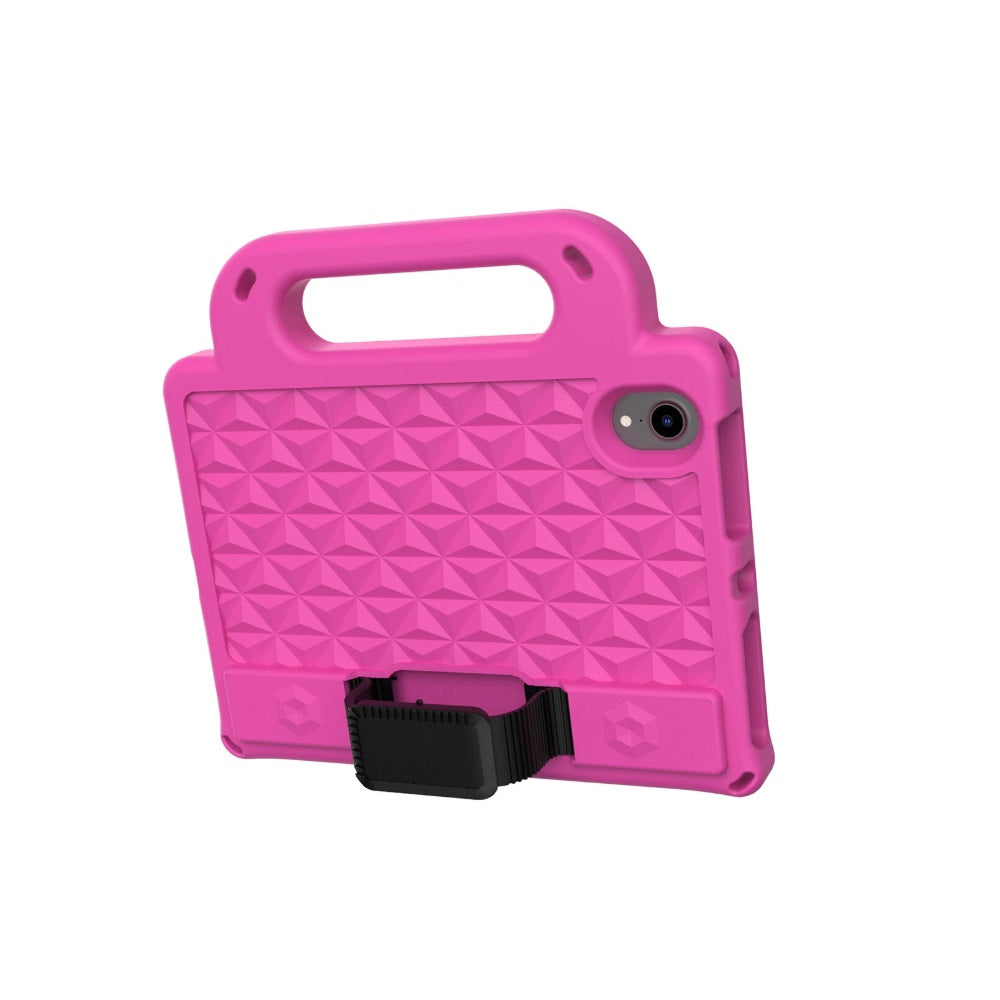 Funda para iPad Mini A17 Pro 8.3" de Goma Diamante Fucsia