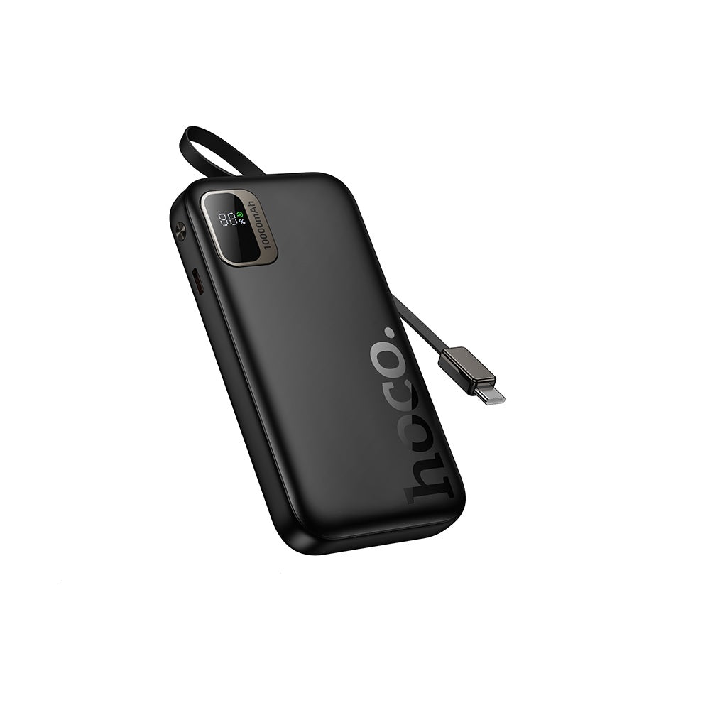 Power Bank Cable Retractil 10000mAh Hoco Q51 PD20W Negro