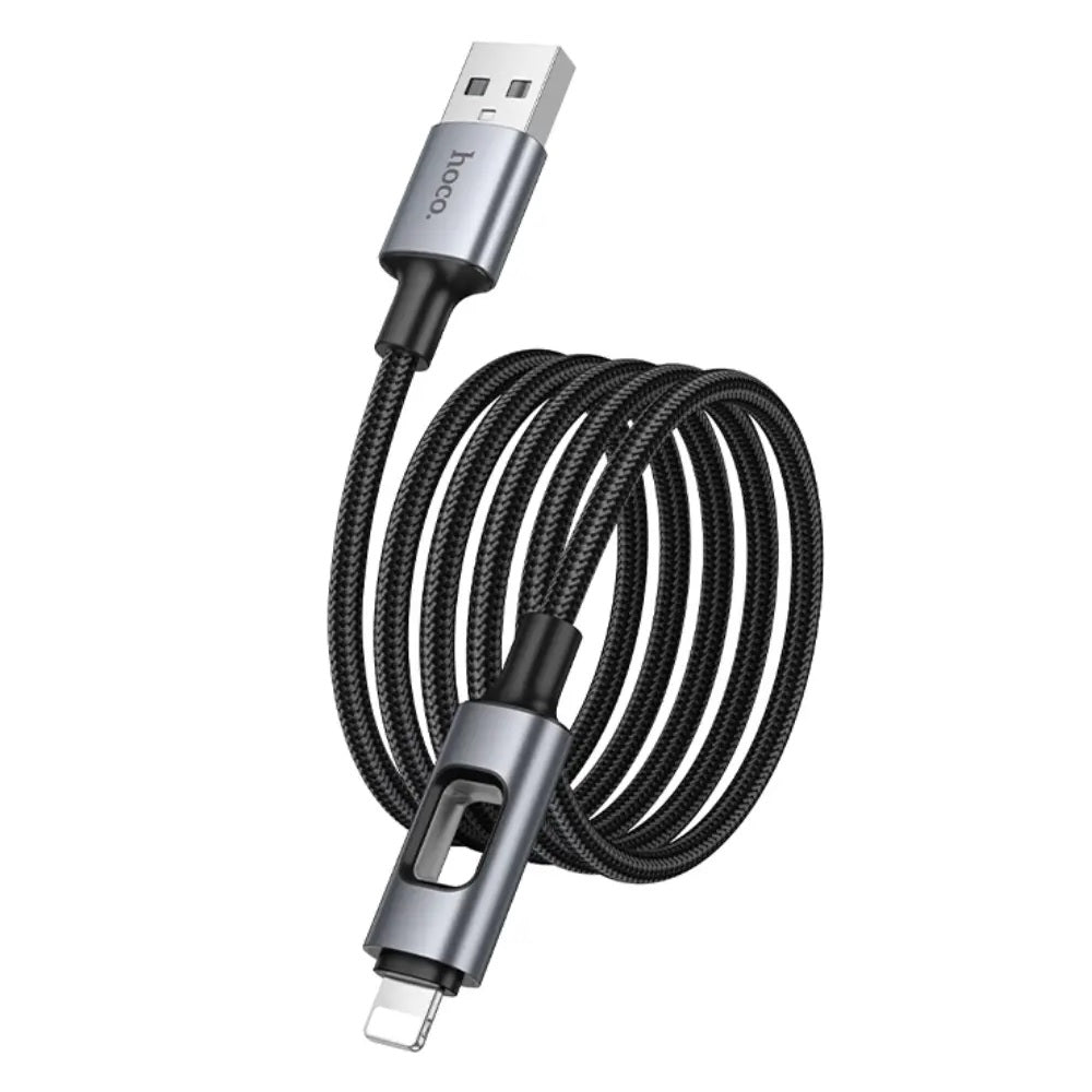 Cable Hoco U144 New USB a IP Carga Rápida Negro
