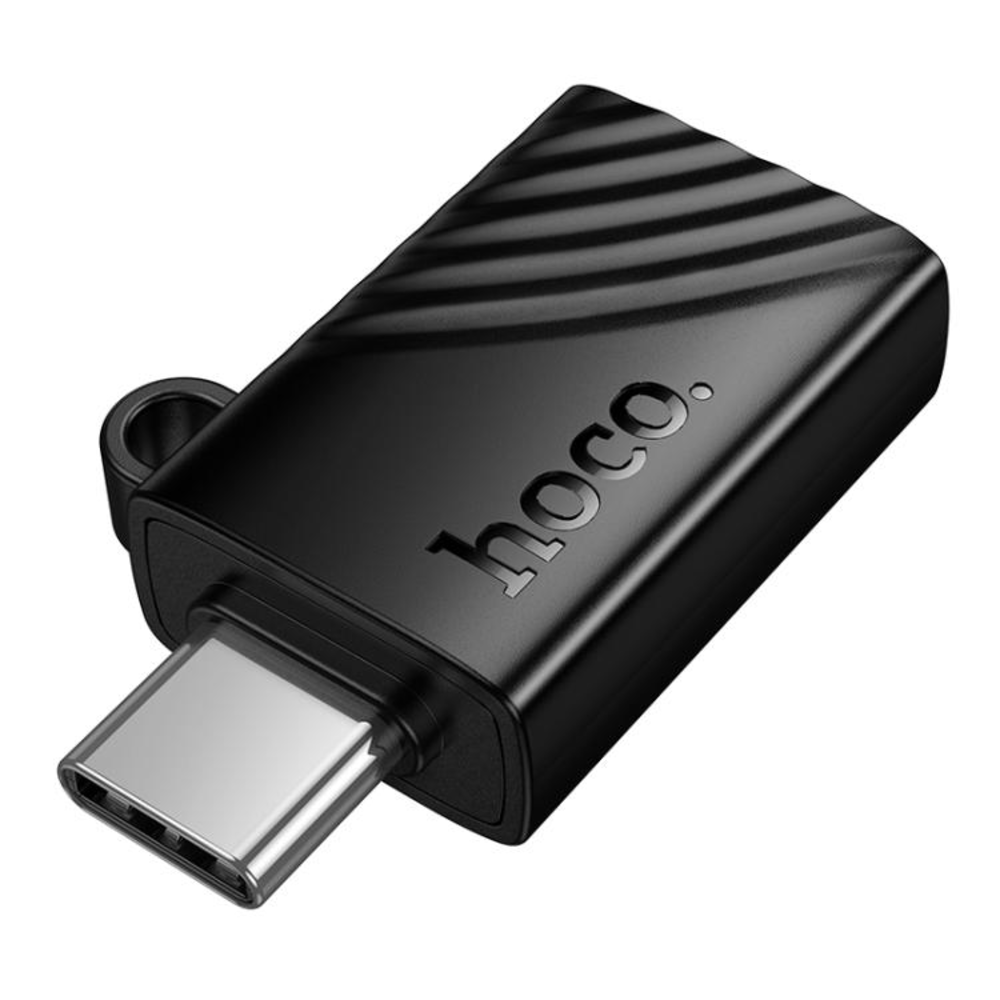 Lector Tarjetas Hoco HB53 Tipo-C Mini MicroSD TF Negro