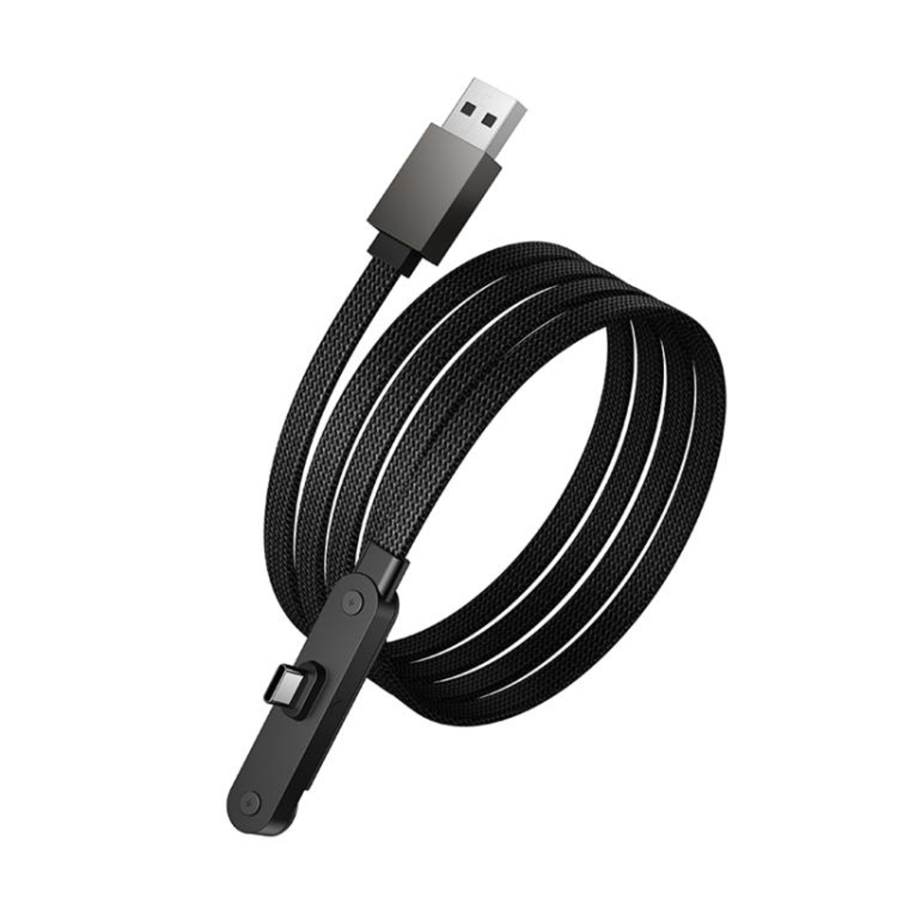 Cable Hoco U150 Exquisite Soporte USB a Tipo-C Datos Negro