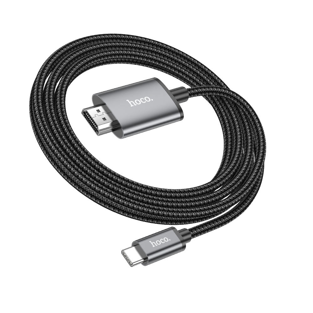 Cable Hoco UA27 Tipo-C a HDMI Adaptador Espejo Video HD Negro