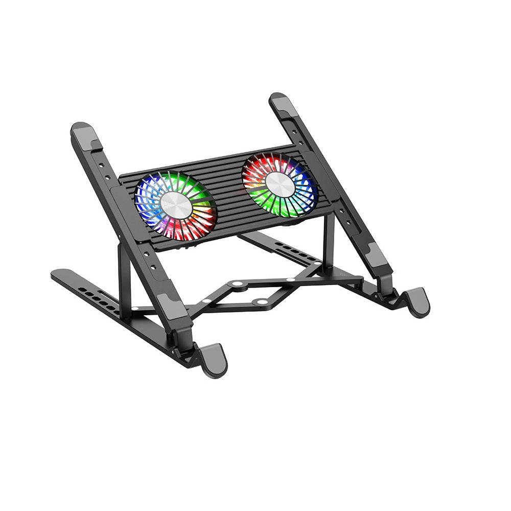 Soporte para Laptop Hoco DH17 Con Ventilacion Disipador Negro