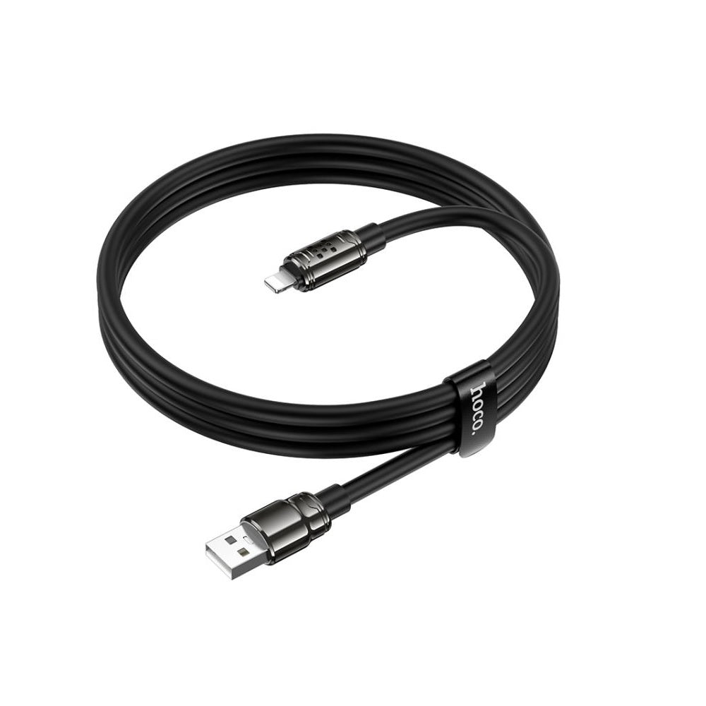 Cable Hoco U143 Joy USB a iP Carga Rápida Negro