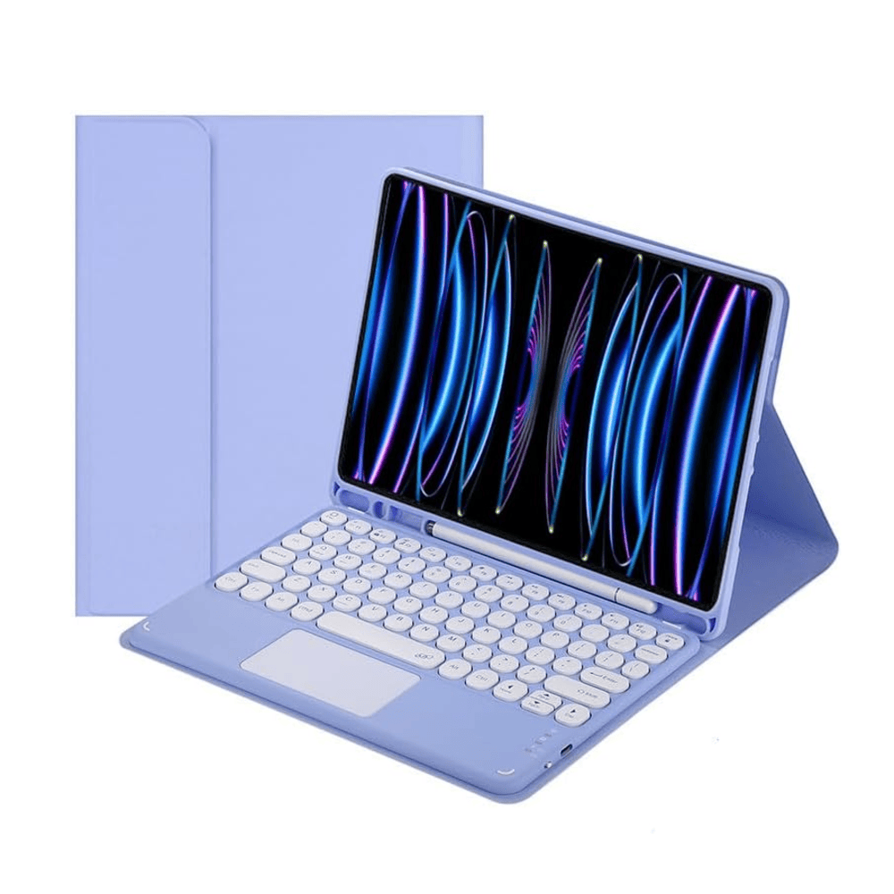 Funda con Teclado Touch para Samsung Tab A8 Lila