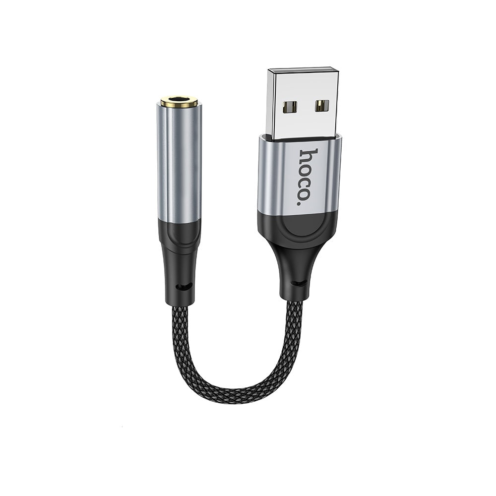Adaptador Hoco LS36 Fresh Audio USB 3.5 Negro