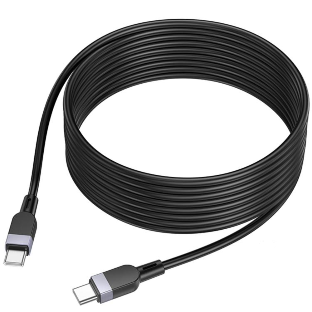 Cable Hoco X109 Energy Silicona Tipo-C a Tipo-C 60W 3m Negro