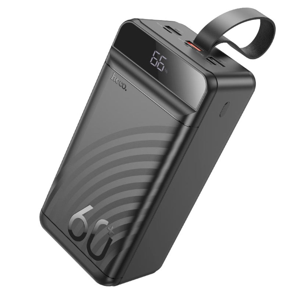 Power Bank 60000mAh Hoco J123C Pantalla Digital 22.5W Negro
