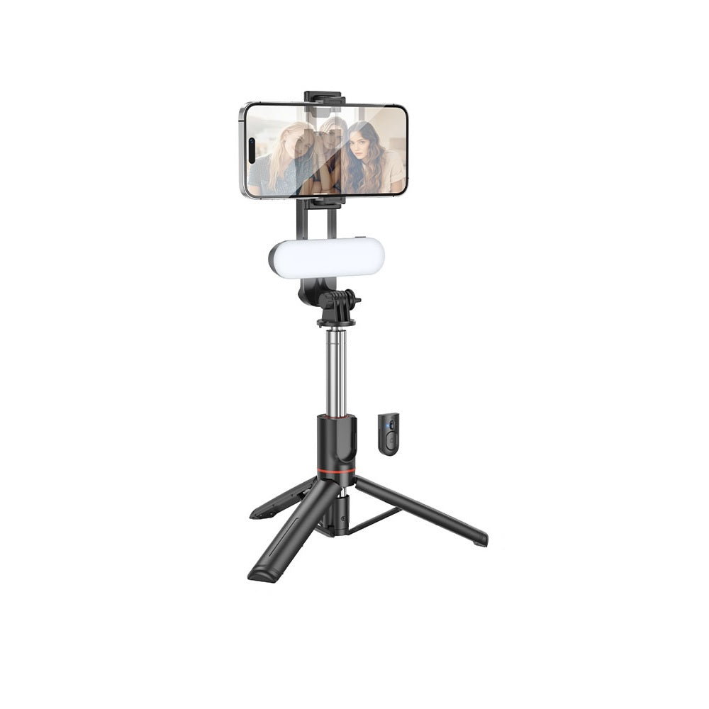 Baston Selfie Stick Tripode Giratorio Hoco DY02 Negro
