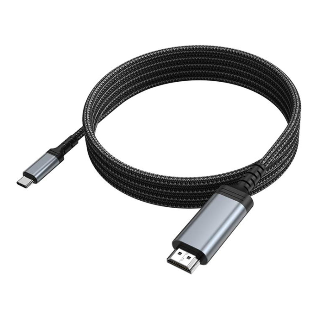 Cable Hoco UA43 Tipo-C a HDMI Espejo Video Screen Metal Gris