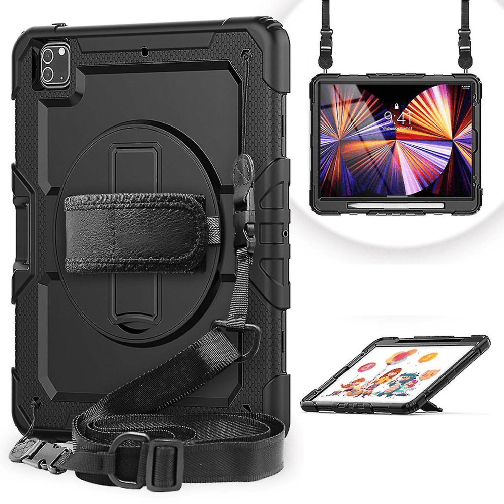 Funda para iPad 5ta Gen 9.7" Rugged Grip 360° Negro