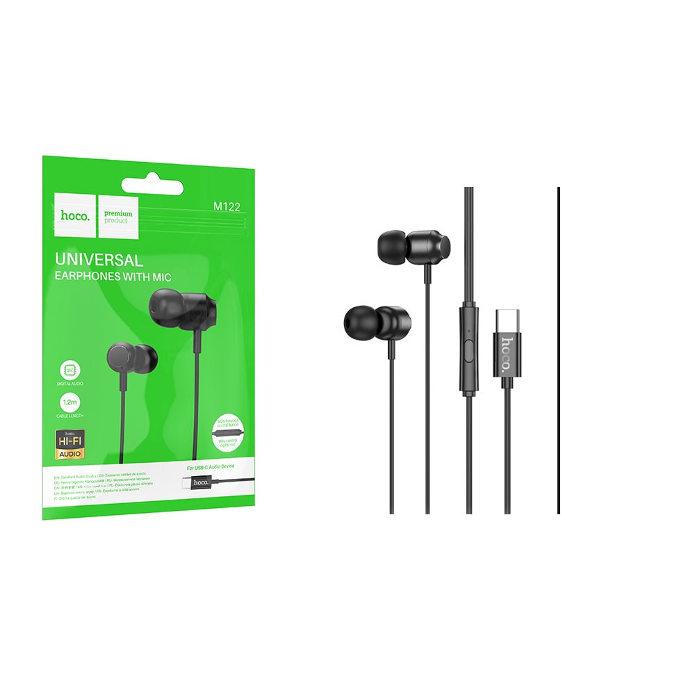 Audifonos In Ear Type C Con Microfono Metal HOCO M122