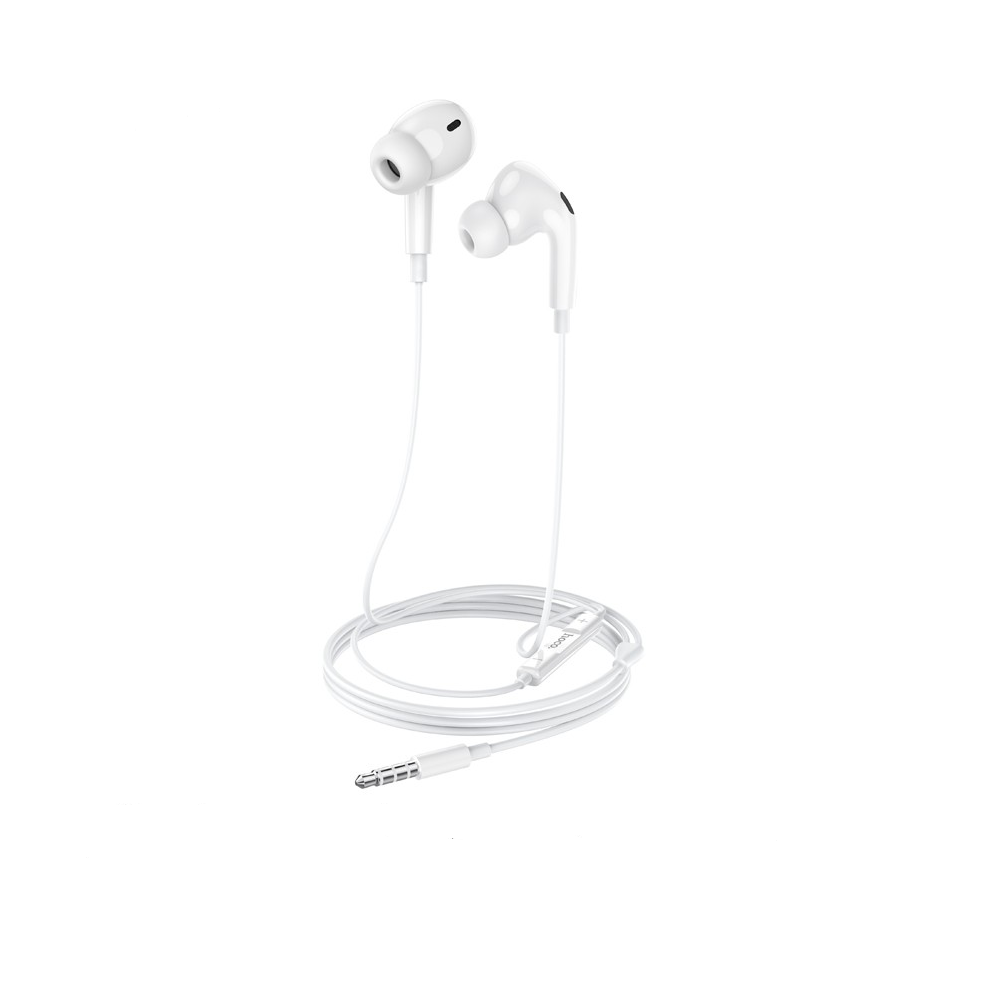Audífono con Micrófono Hoco M101 Pro Alámbrico Jack 3.5mm Blanco