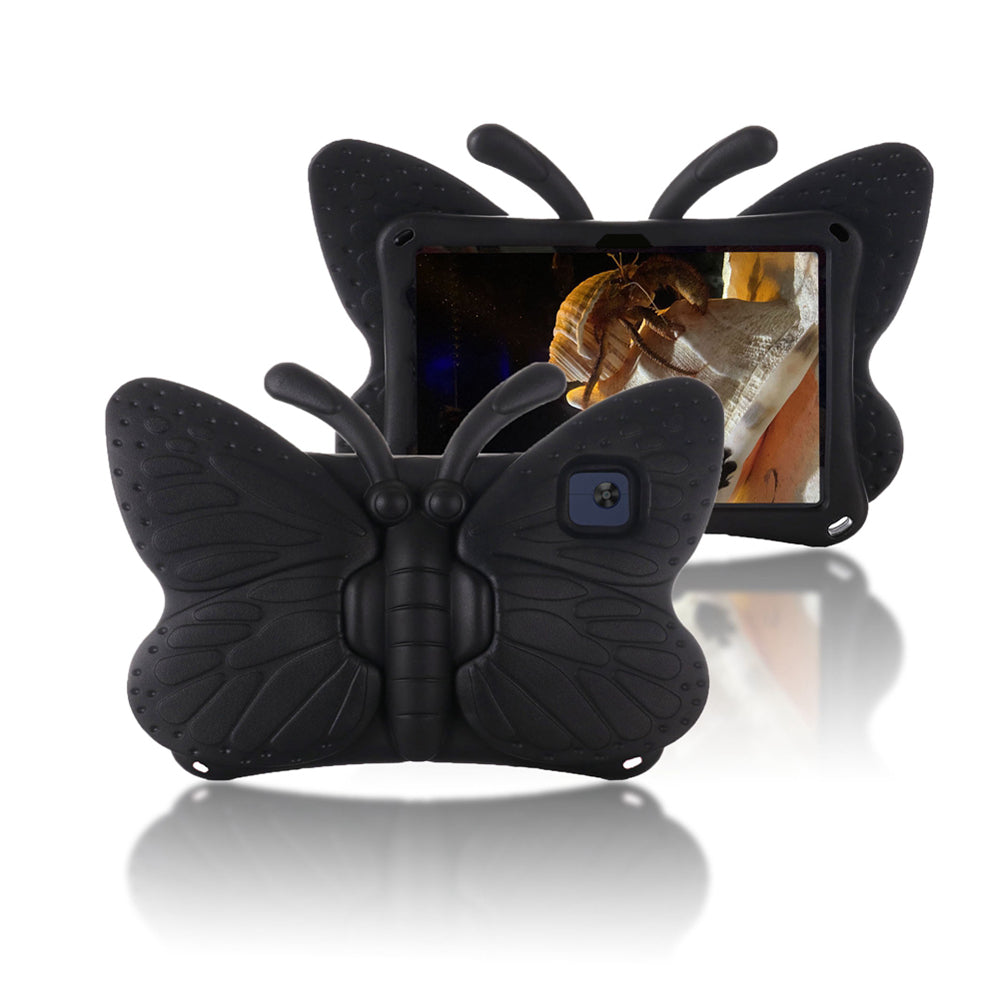 Funda para iPad 9na Gen 10.2" de Goma Mariposa Negra