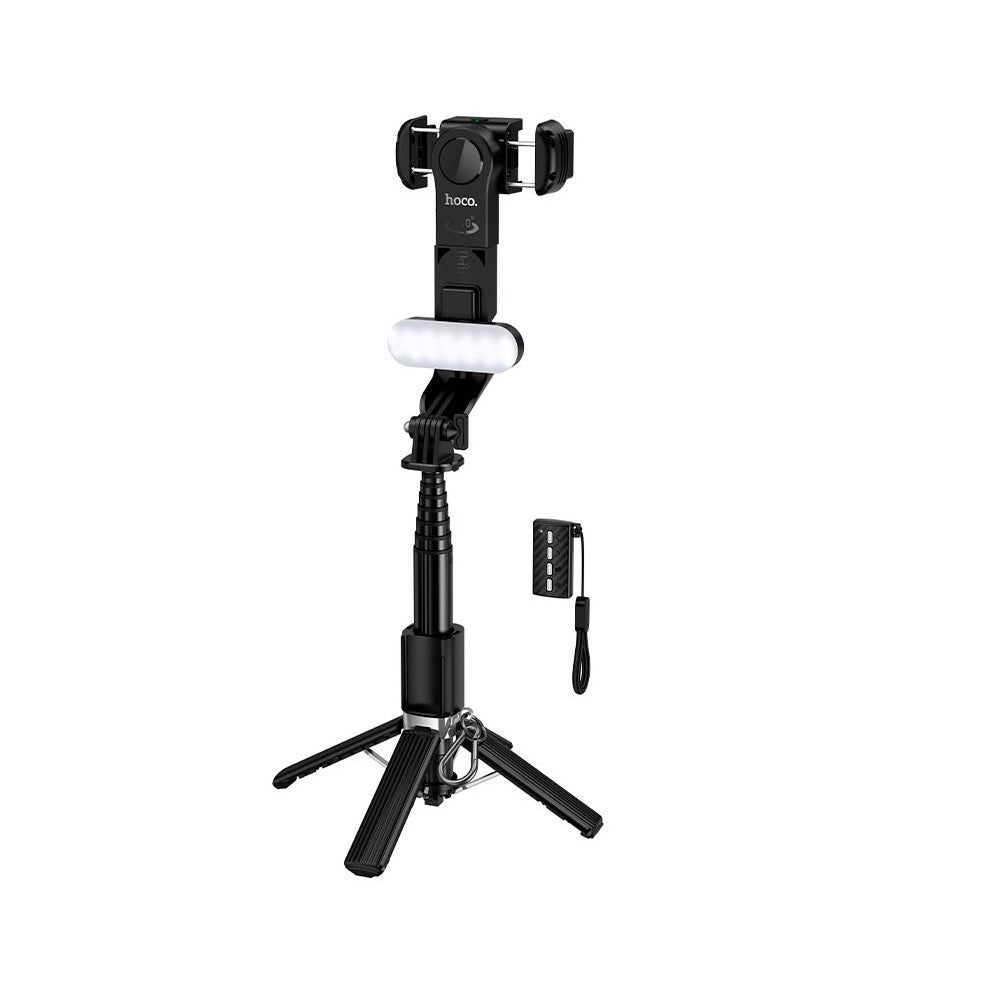 Soporte para celular Hoco DYY06 Palo Selfie Luz Negro