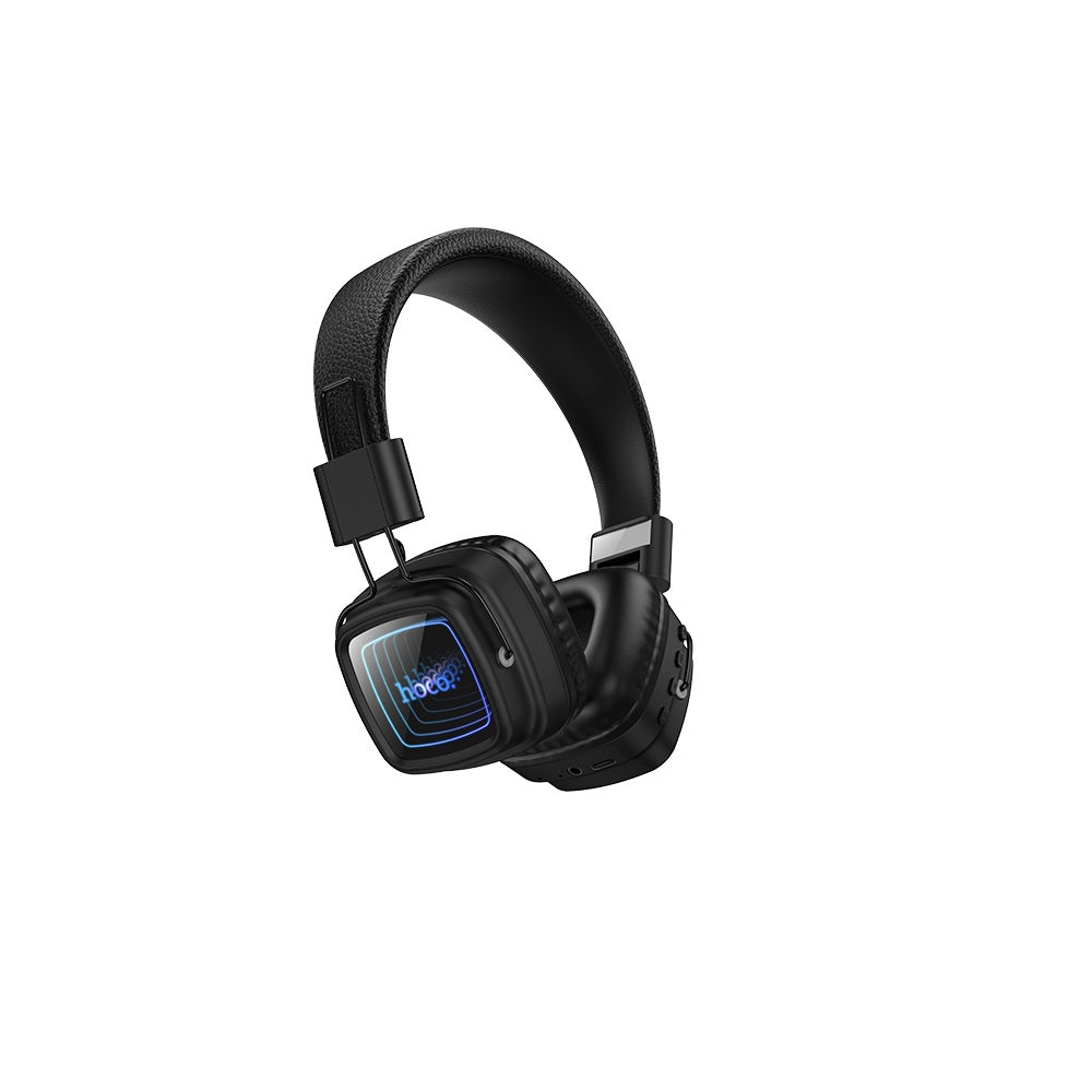 Audifonos Bluetooth Diadema Hoco W72 Earl III Luz RGB Negro