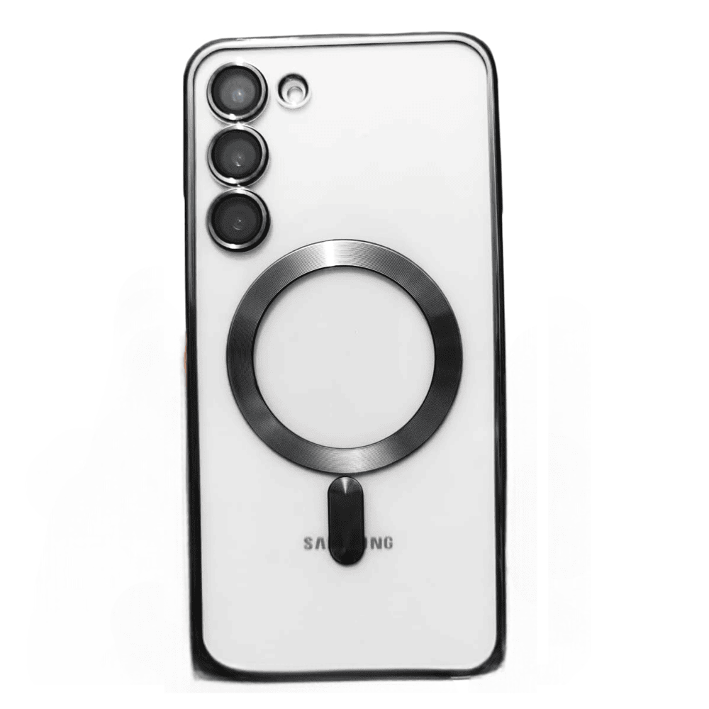 Funda Samsung S23 Plus Magsafe + Protector de Camara Plateado