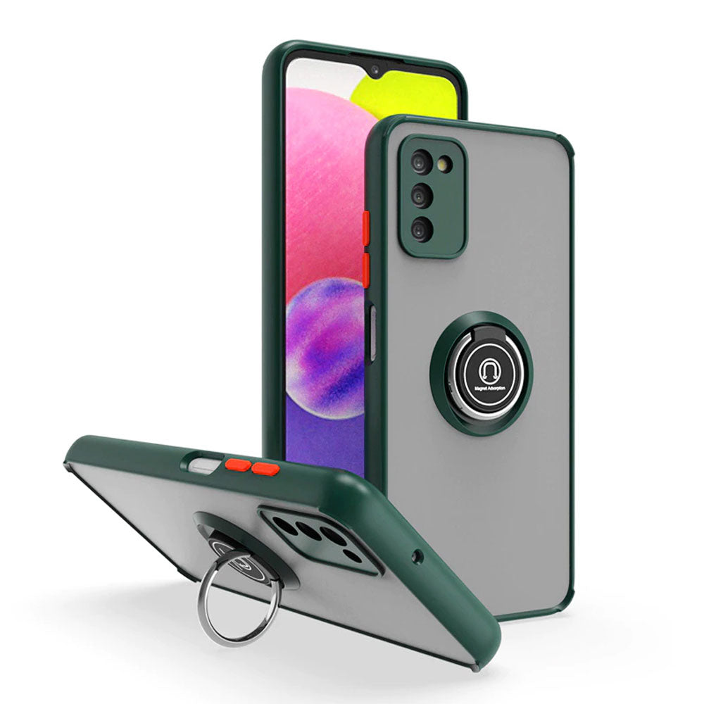 Funda para Samsung S23 Ultra Ahumado con Anillo Verde
