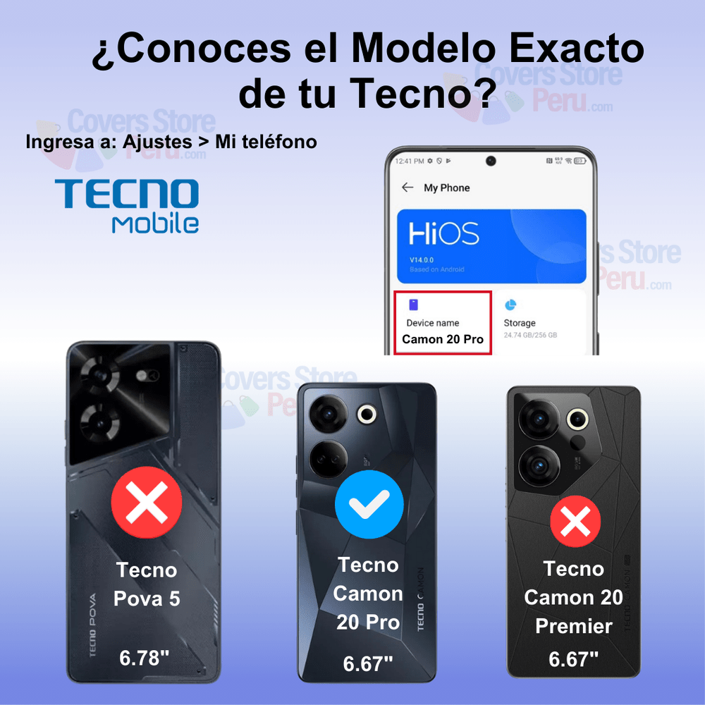 Funda para Tecno Camon 20 Pro Soft Feeling Antishock Azul
