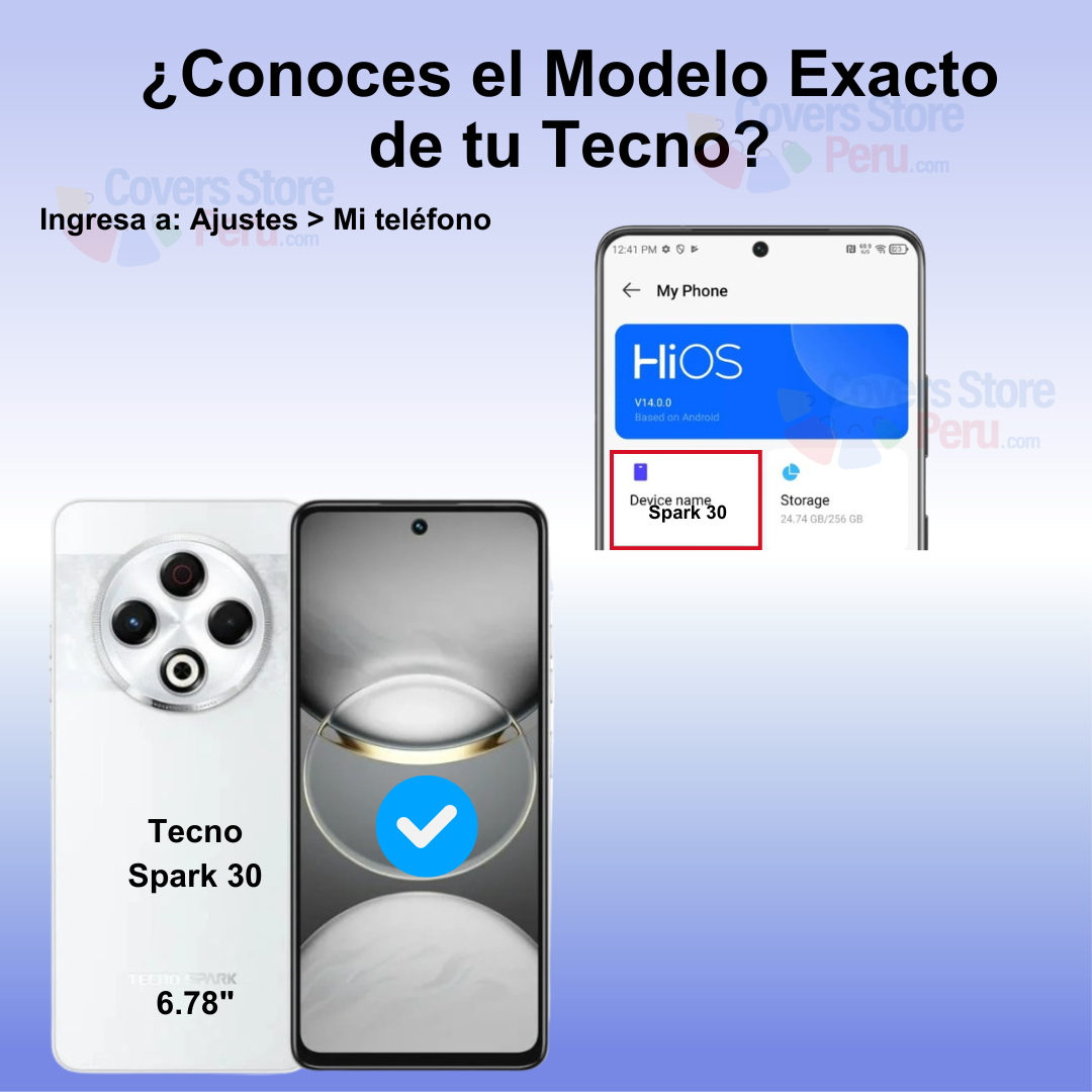 Mica Protector para Tecno Spark 30 Vidrio Templado OG