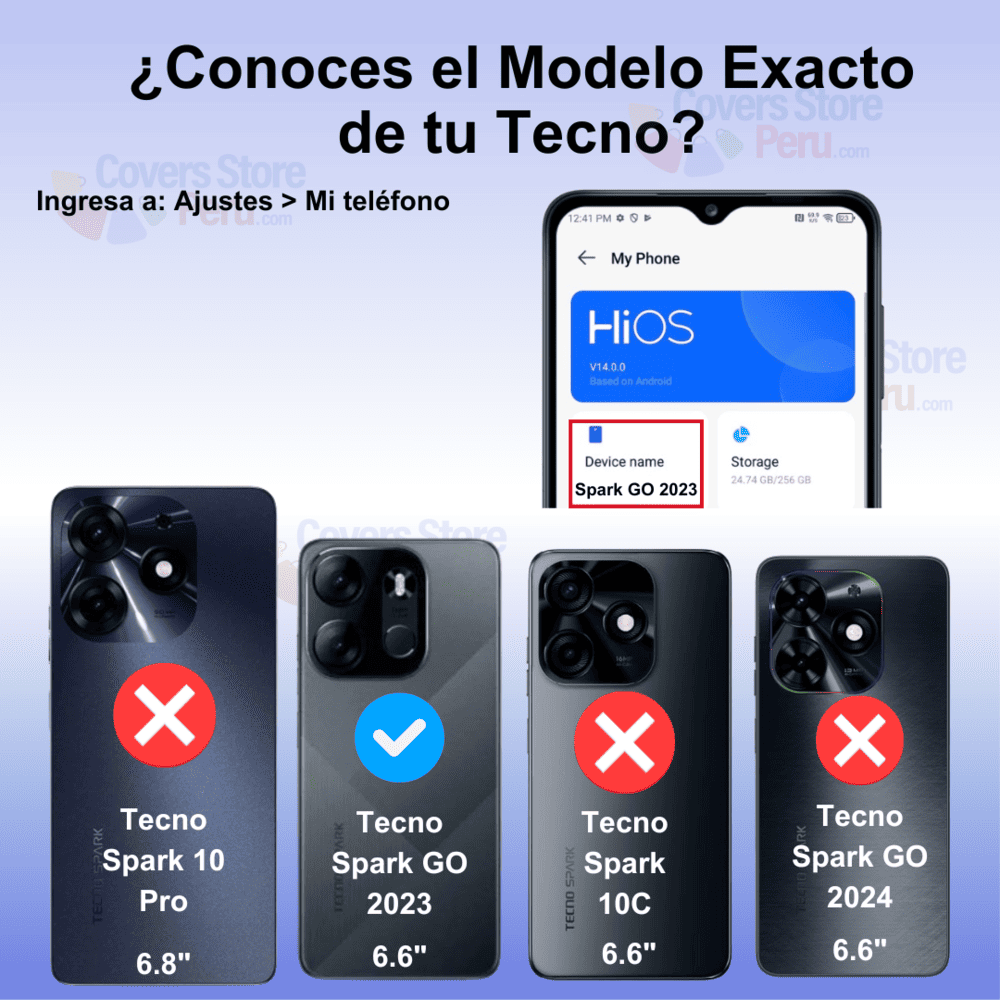 Funda para Tecno Spark Go 2023 Space Original Transparente