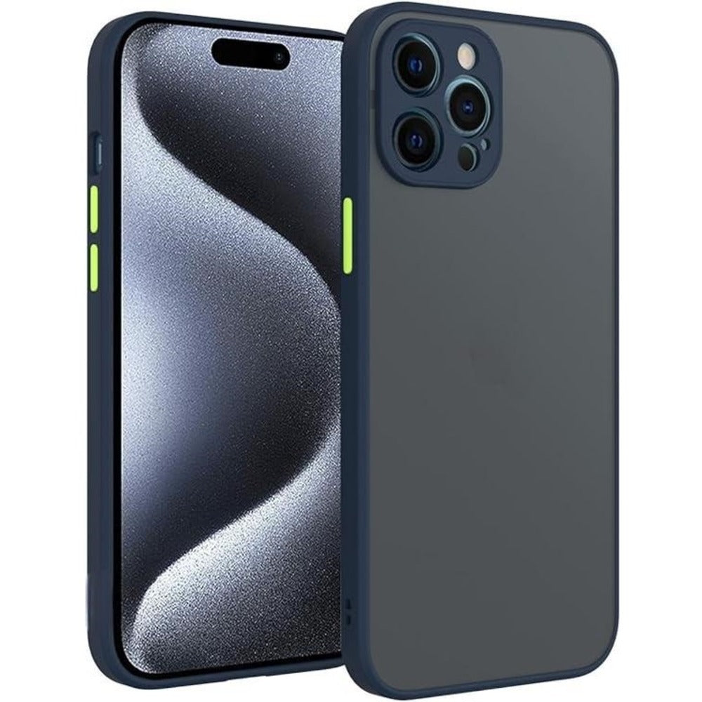 Funda para Xiaomi Redmi 9C Ahumado Mate Azul Antishock