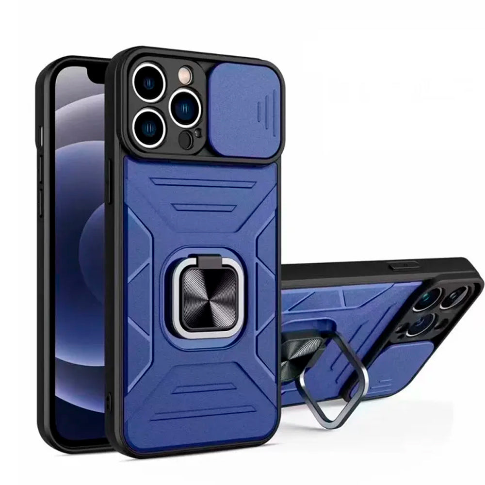 Funda Case para Motorola Edge 40 Neo Robot Azul con Aro