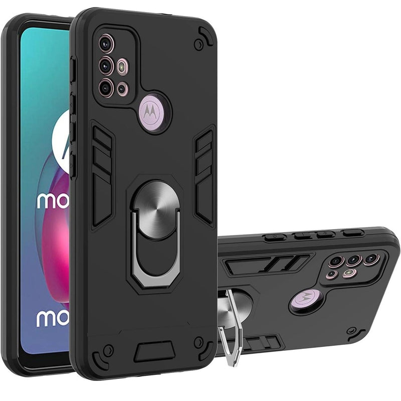 Funda para Motorola Moto G50 5G con Anillo Metálico Negro