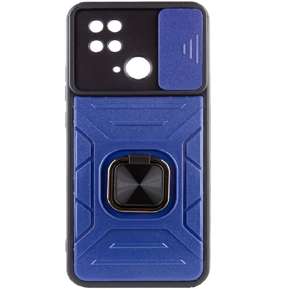 Funda para Xiaomi Redmi 10C Robot Azul con Aro y Protector