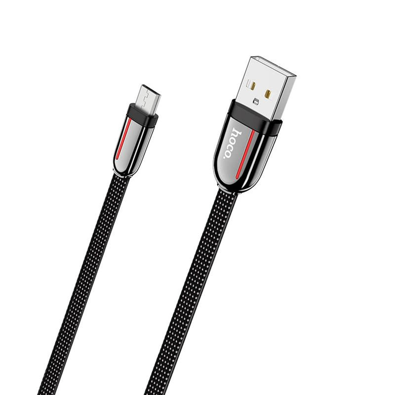 Cable USB A Micro USB V8 1.2m Hoco U74 Negro De Calidad