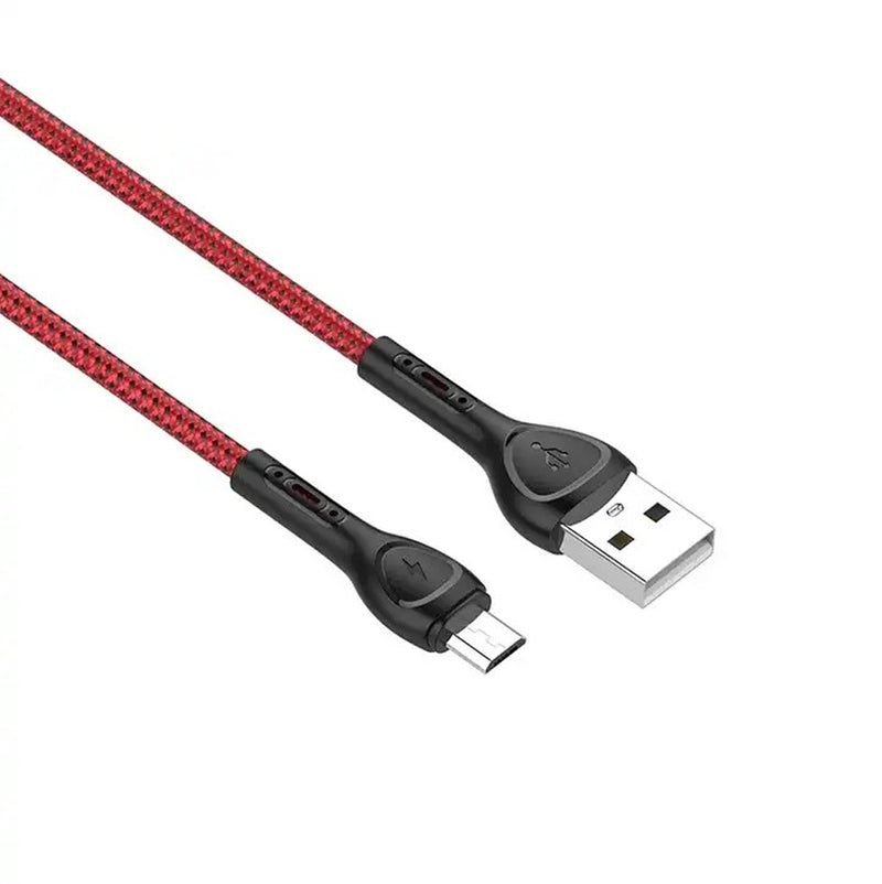 Cable Nylon Trenzado USB a USB-C 2 M LS482- Carga Rápida 2.4 A