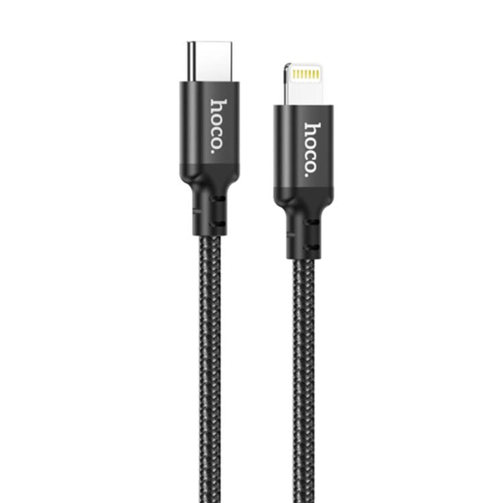 Cable Tipo C a Lightning 1m Hoco X14 Negro De Alta Calidad