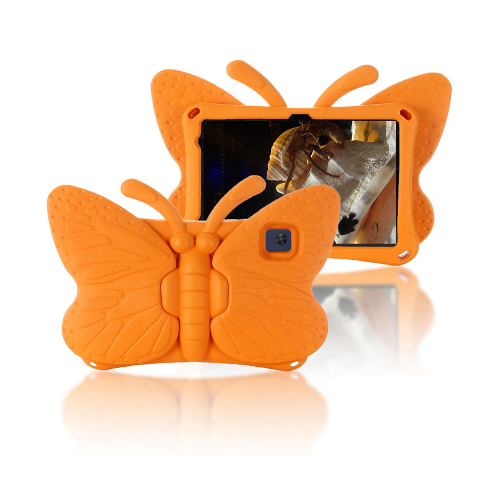 Funda para Samsung S6 Lite 10.4" de Goma Mariposa Naranja