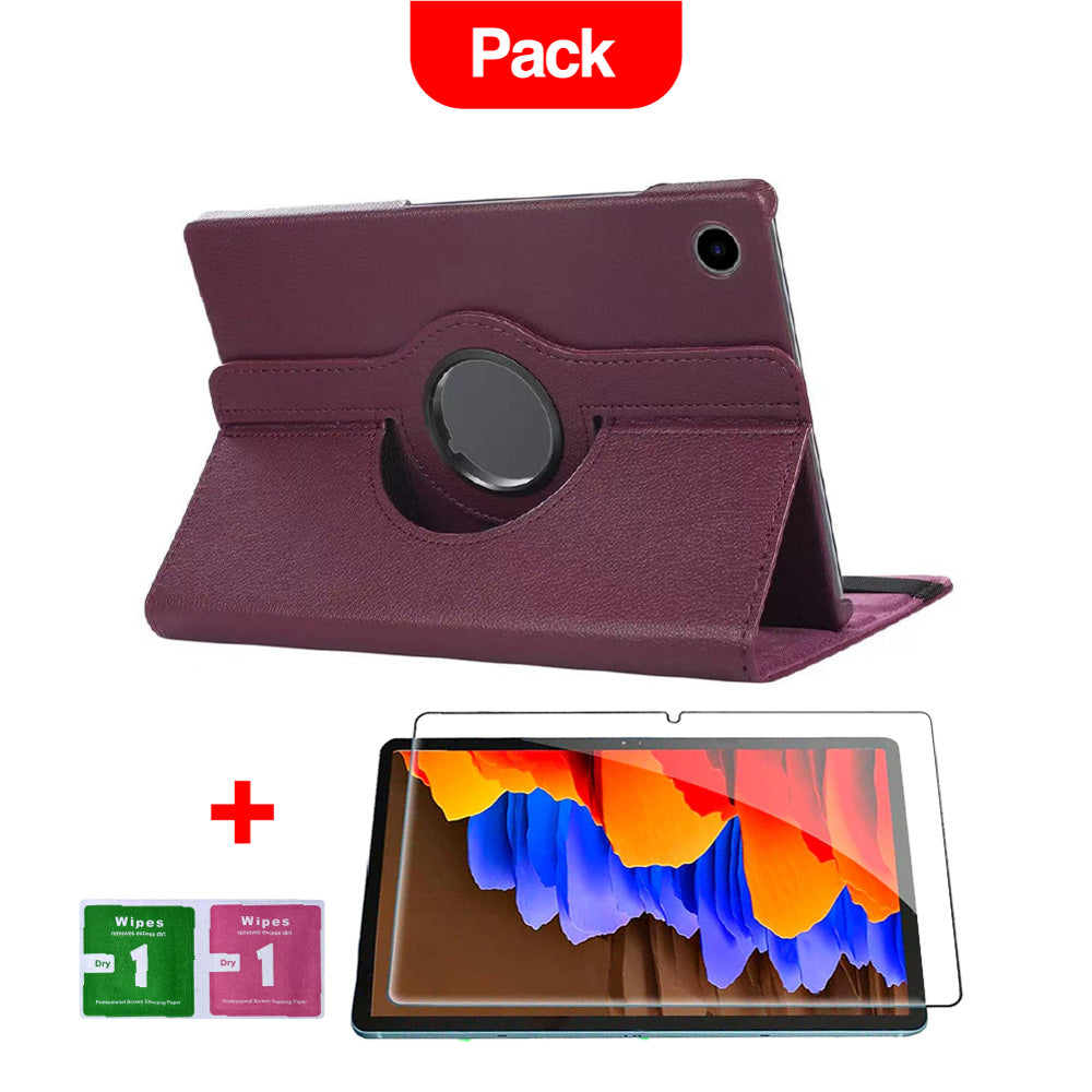 Combo Funda de Samsung S8 Ultra SM X900N 360° Morado + Mica