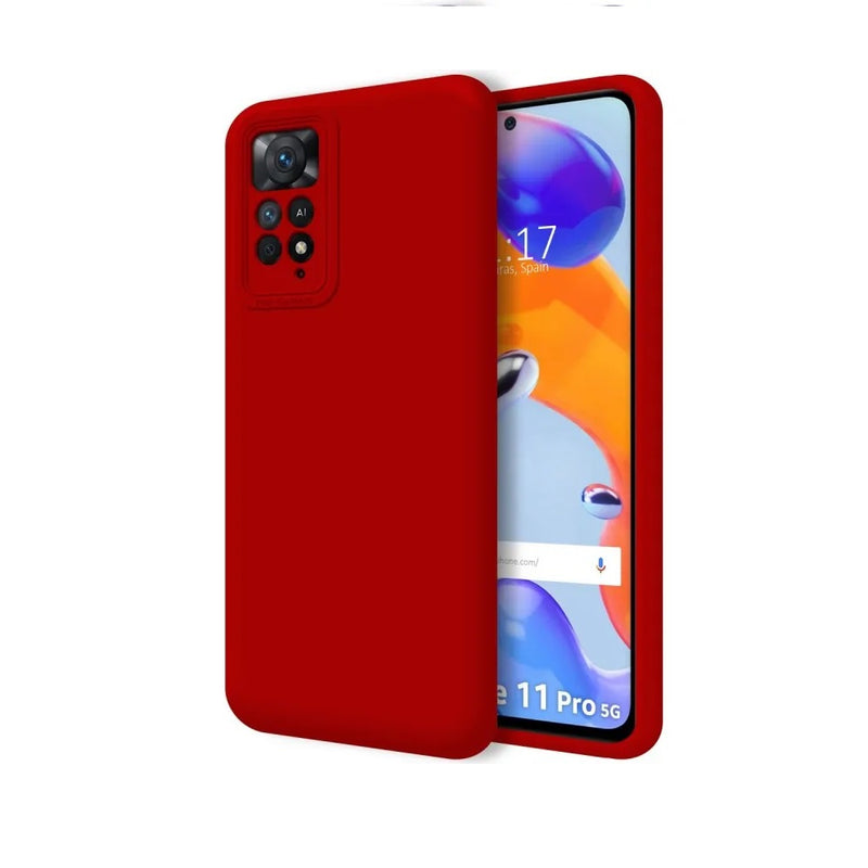 Funda for Xiaomi Note 11 Pro 5g Soft Feeling Antishock Rojo