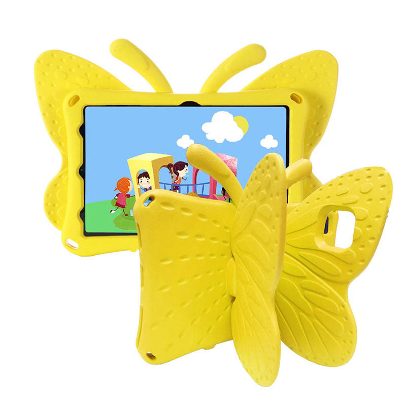 Funda para Samsung Tab 4 7" de Goma Mariposa Amarilla