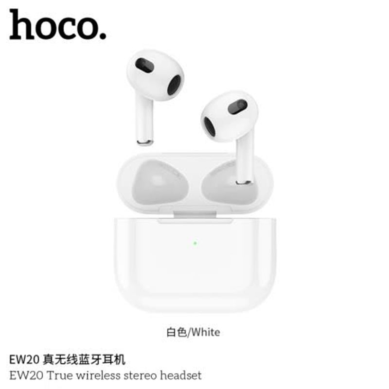 Audífonos Bluetooth V5,3 Hoco EW20 Blanco Inalámbrico
