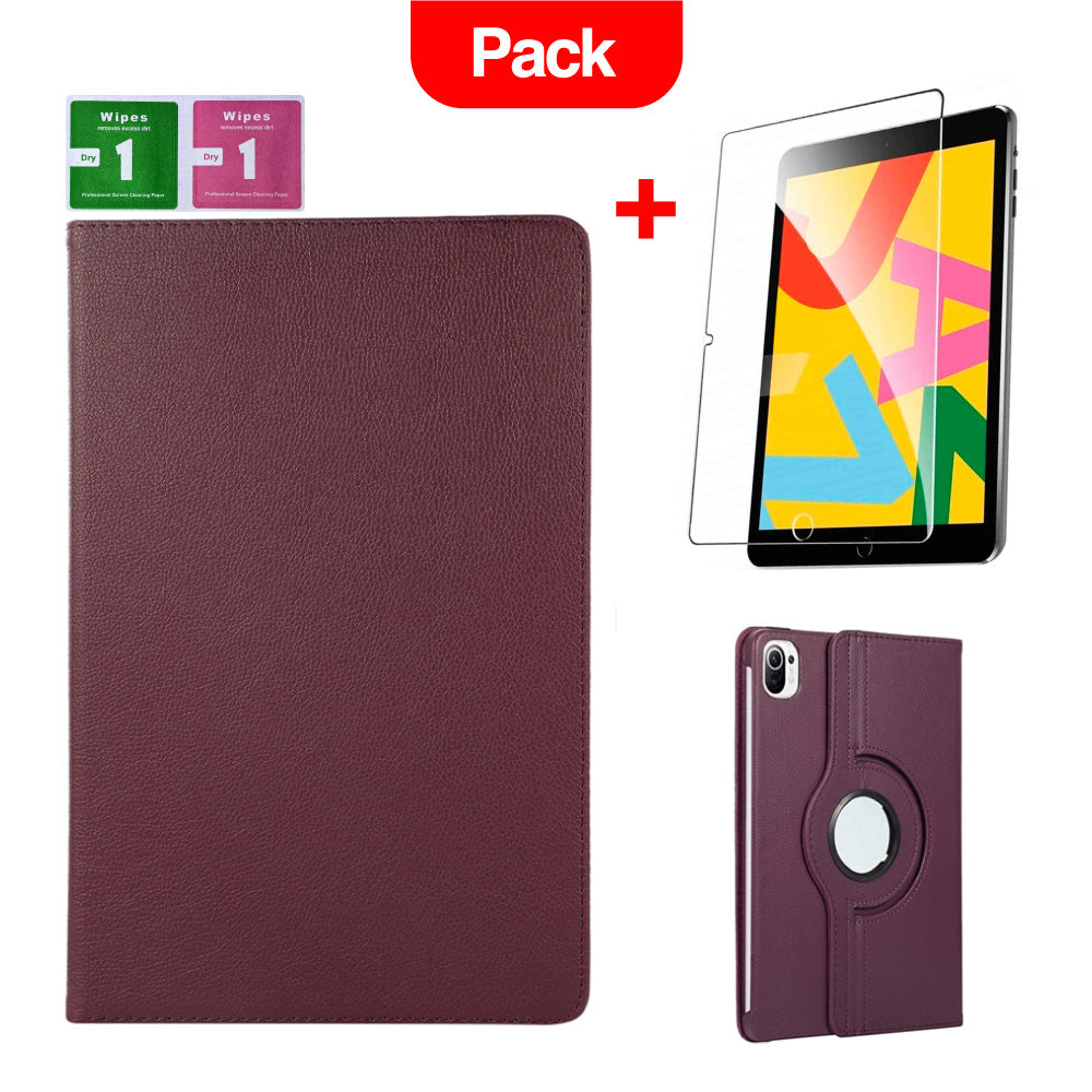 Combo Funda de Xiaomi Mi Pad 5 11"  Giratoria Morado + Mica