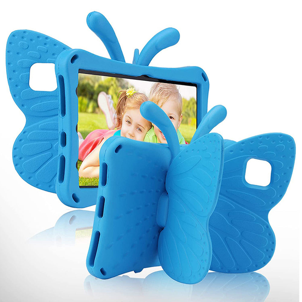 Funda para Samsung S6 Lite 10.4" de Goma Mariposa Celeste