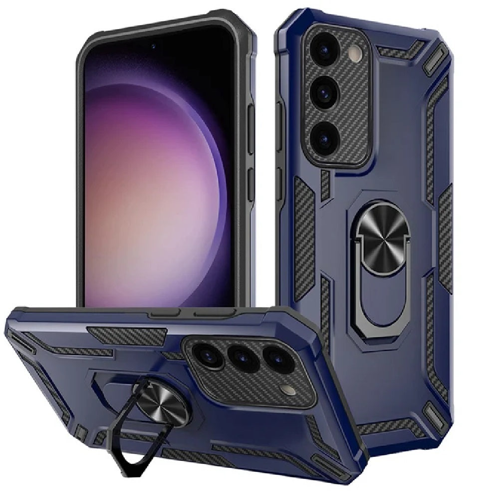 Funda para Xiaomi Redmi Note 10 5G Holder Parante con Anillo Azul
