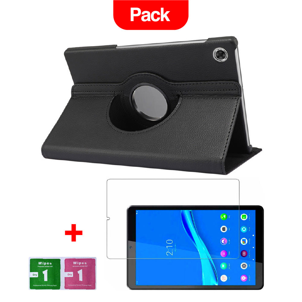 Combo Funda de Lenovo M10 2d Gen TB X306X 360° Negro + Mica