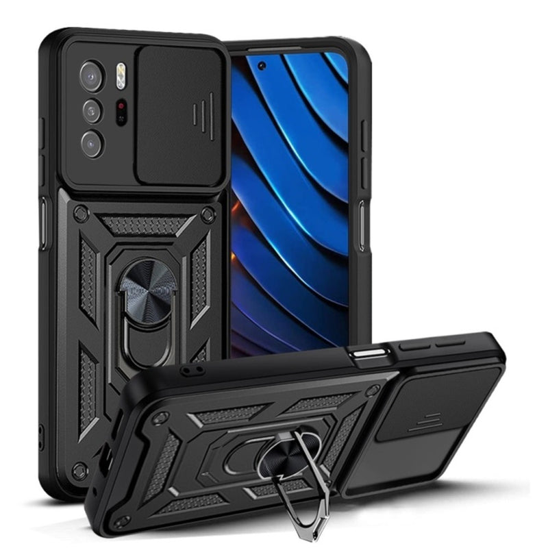 Funda para Xiaomi Redmi Note 10 Pro Holder Protector Negro