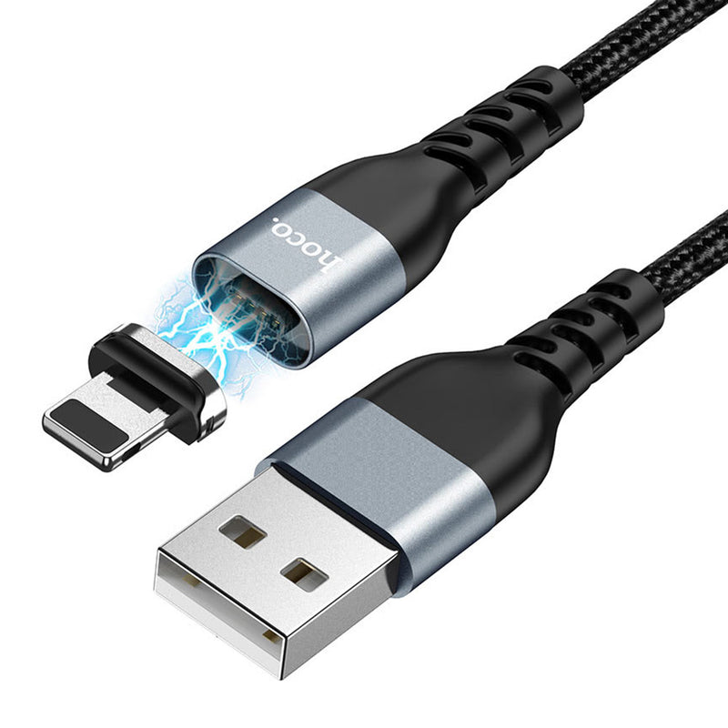 Cable Magnético USB a Tipo C 1.2m Hoco U96 Negro De Alta Calidad