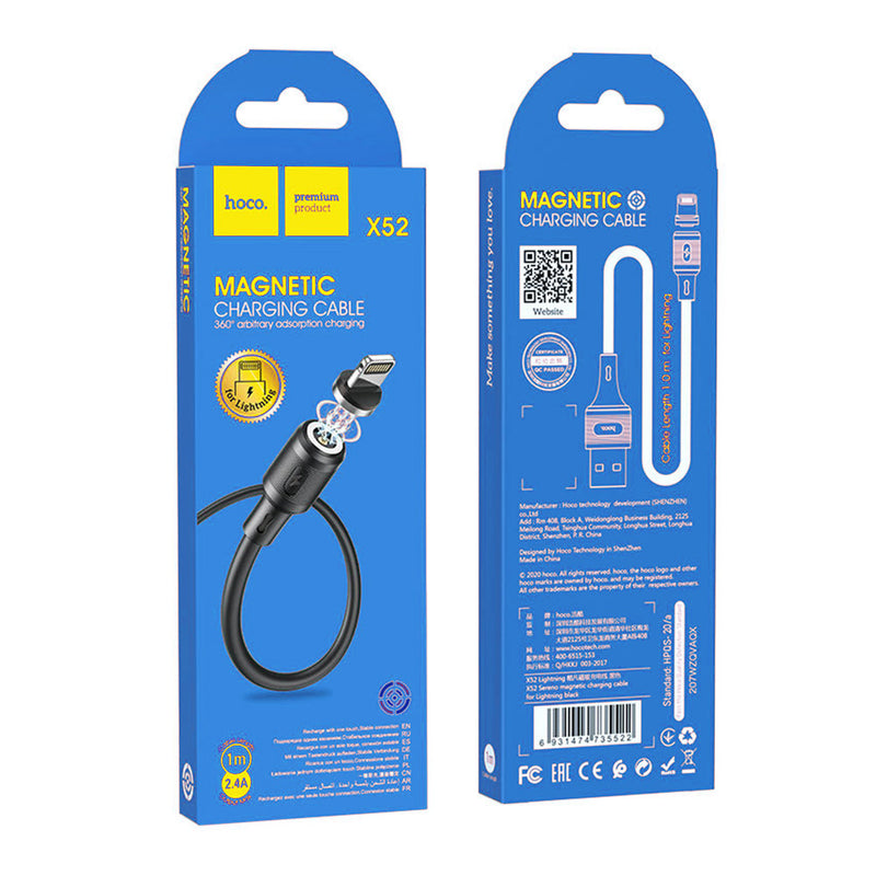 Cable Magnetico USB a Tipo C 1m Hoco X52 Negro De Calidad