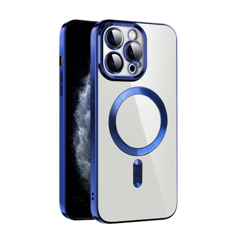 Funda iPhone 14 Pro Max Magsafe + Protector de Camara Azul