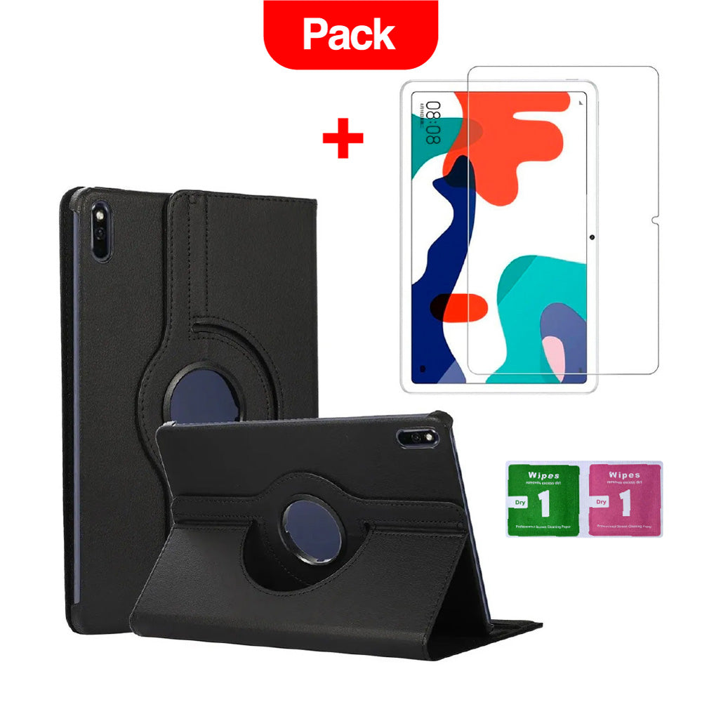 Combo Funda para Huawei MediaPad M5 Lite 360° Negro + Mica